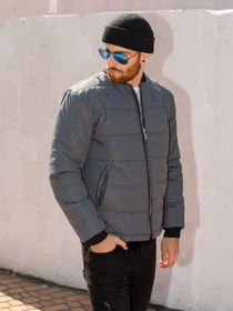 Куртки та дублянки ISSA Plus модель SA-314_grey Фото