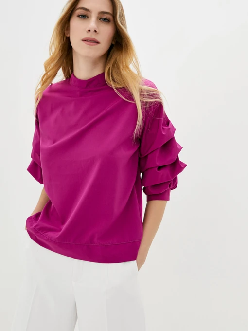 Сорочки ISSA Plus модель SA-21_lilac Фото