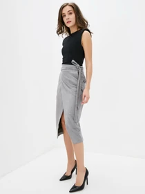 Спідниці ISSA Plus модель 12201_gray Фото