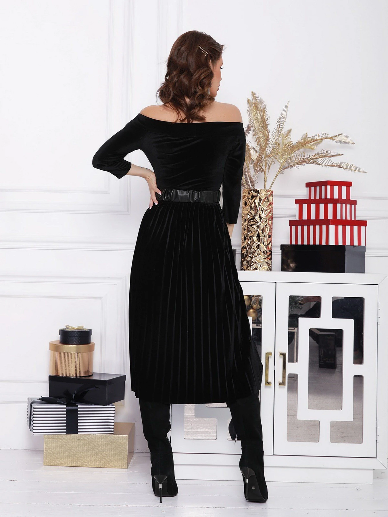 Платья ISSA Plus модель 12364_black Платья ISSA Plus модель 12364_black Фото