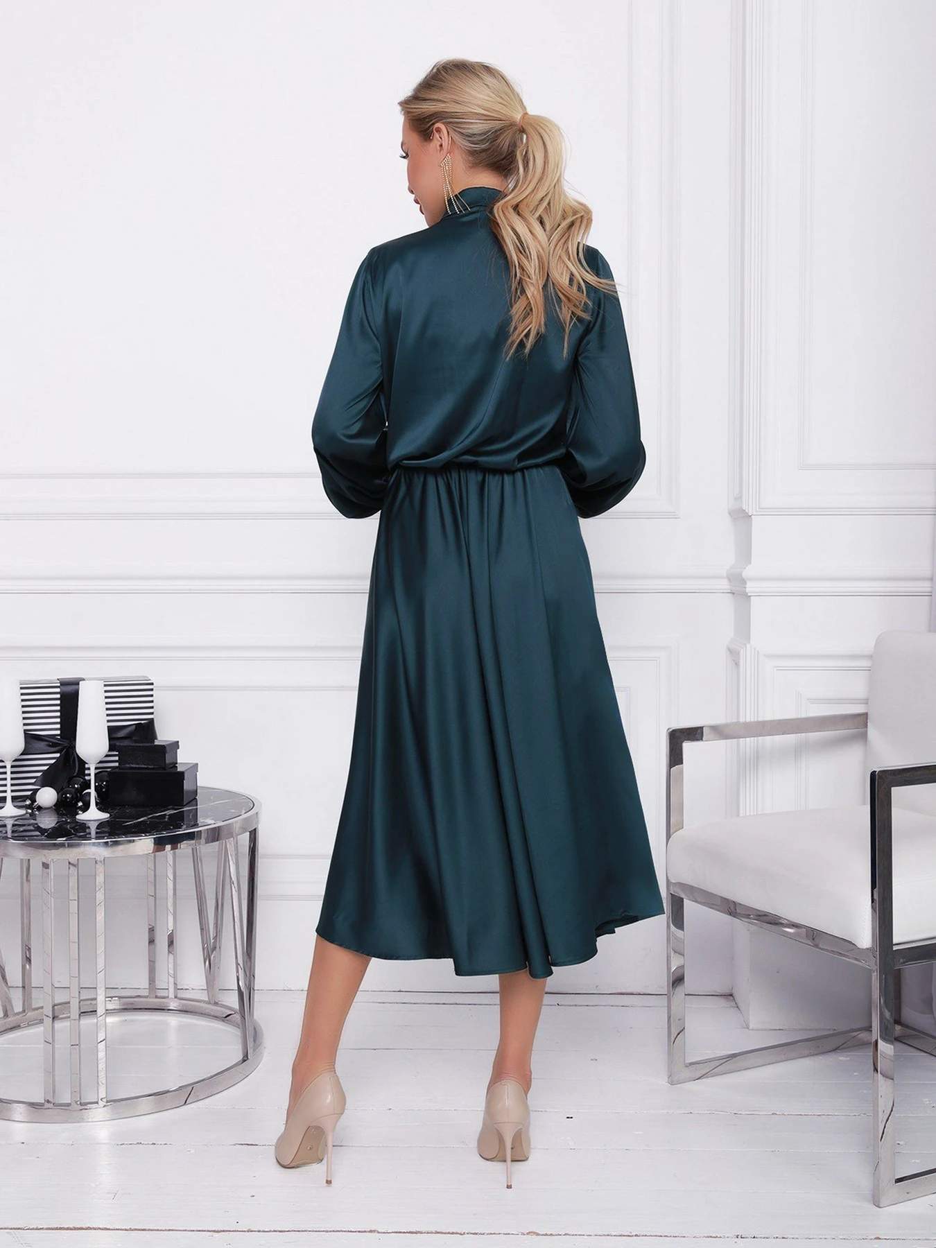 Платья ISSA Plus модель 12380_green Платья ISSA Plus модель 12380_green Фото