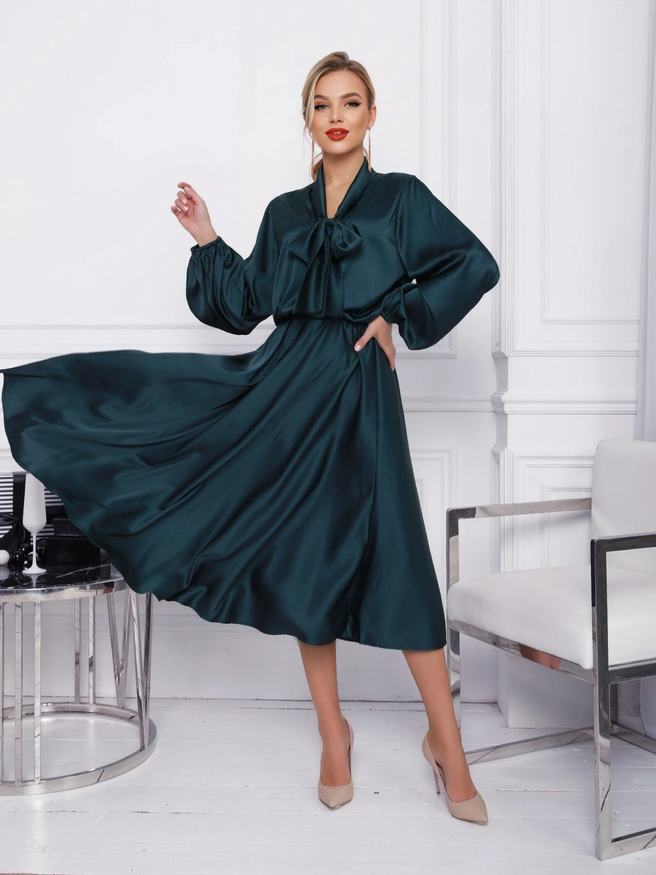 Платья ISSA Plus модель 12380_green Платья ISSA Plus модель 12380_green Фото