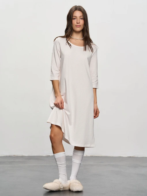 Одяг для дому та сну Роза модель 250912_milk Фото