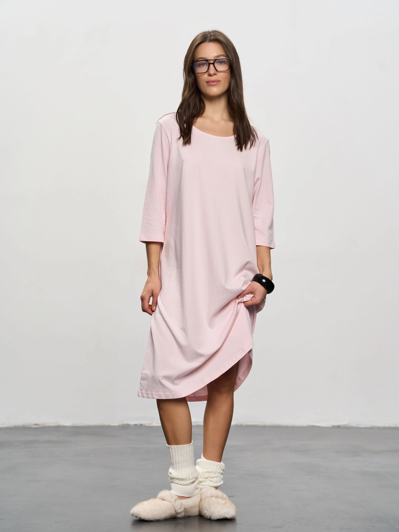 Одяг для дому та сну Роза модель 250912_pink Фото
