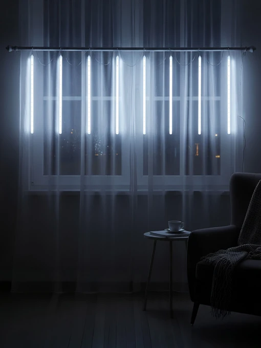 Светодиодная гирлянда "Сосулька" MBM HOME модель DH-LAMP-09 WHITE Фото