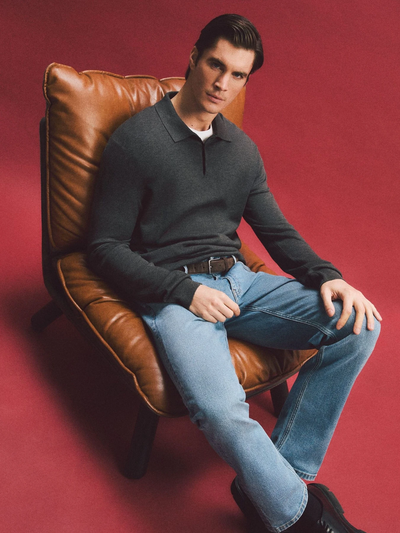 Свитры и кардиганы DIVERSE Polo Sweater модель 10048124 Свитры и кардиганы DIVERSE Polo Sweater модель 10048124 Фото