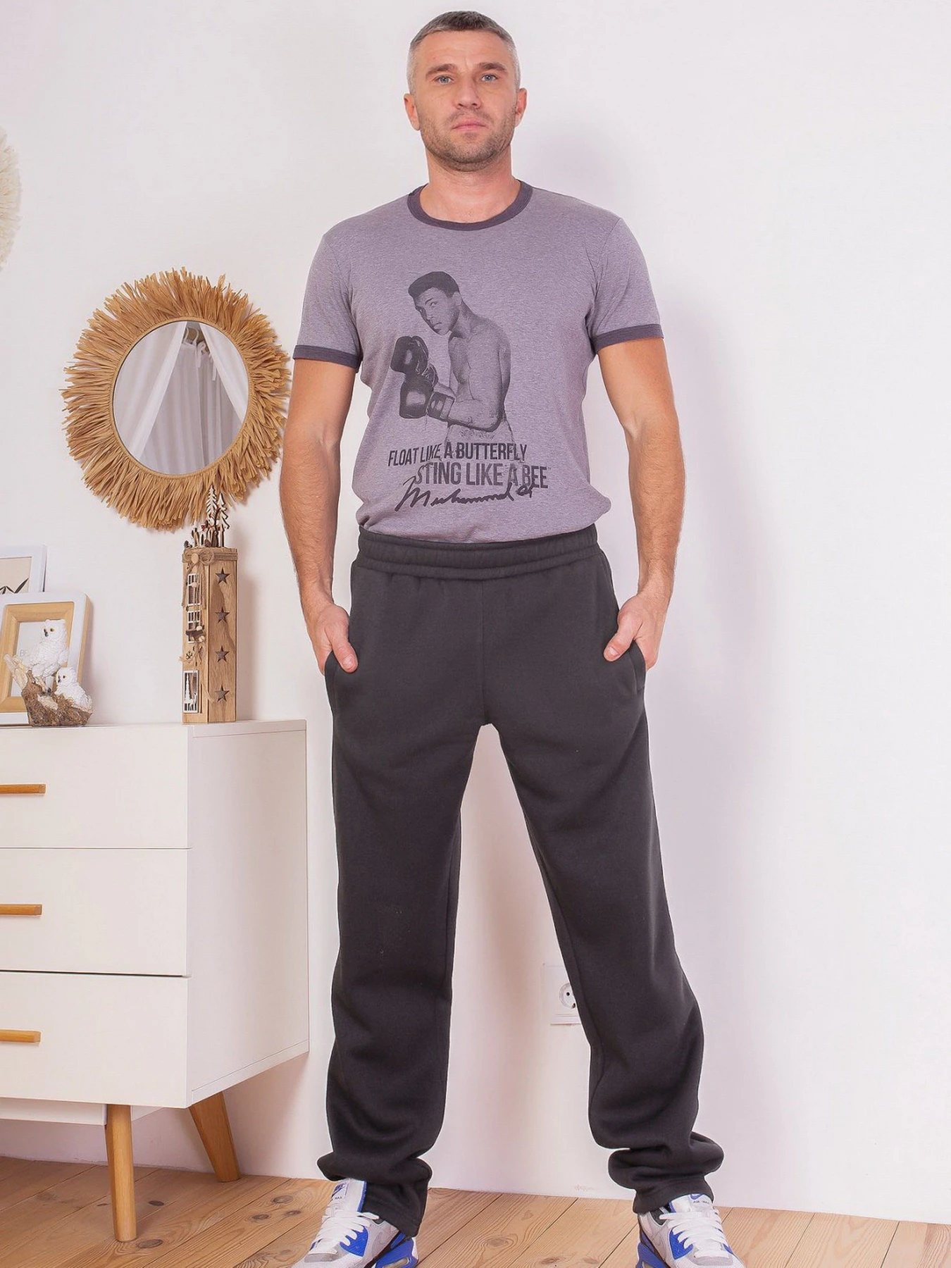 Брюки ISSA Plus модель GN-402_darkgray Фото