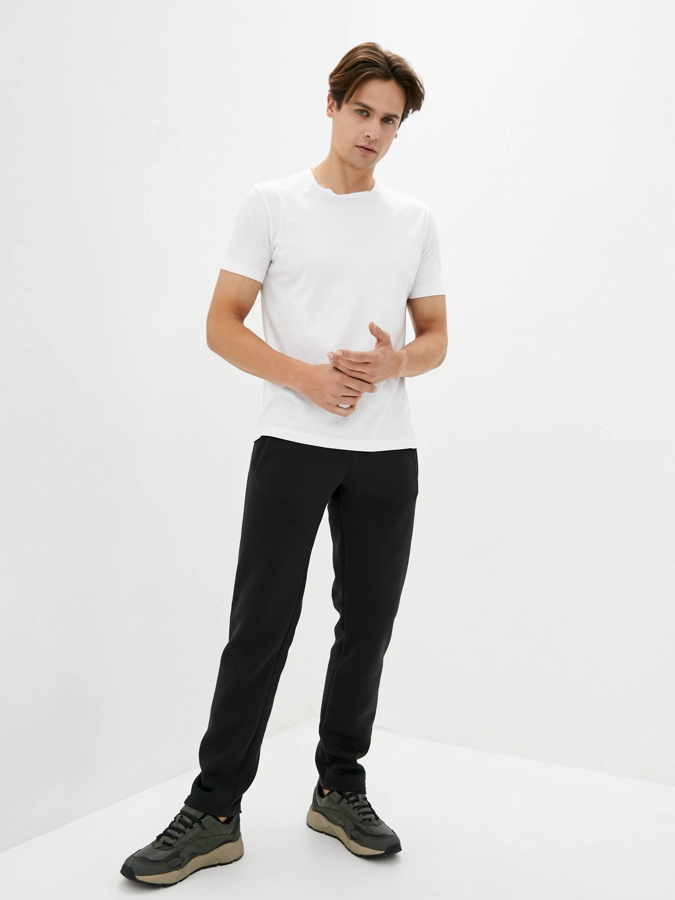 Брюки ISSA Plus модель GN-405_black Брюки ISSA Plus модель GN-405_black Фото