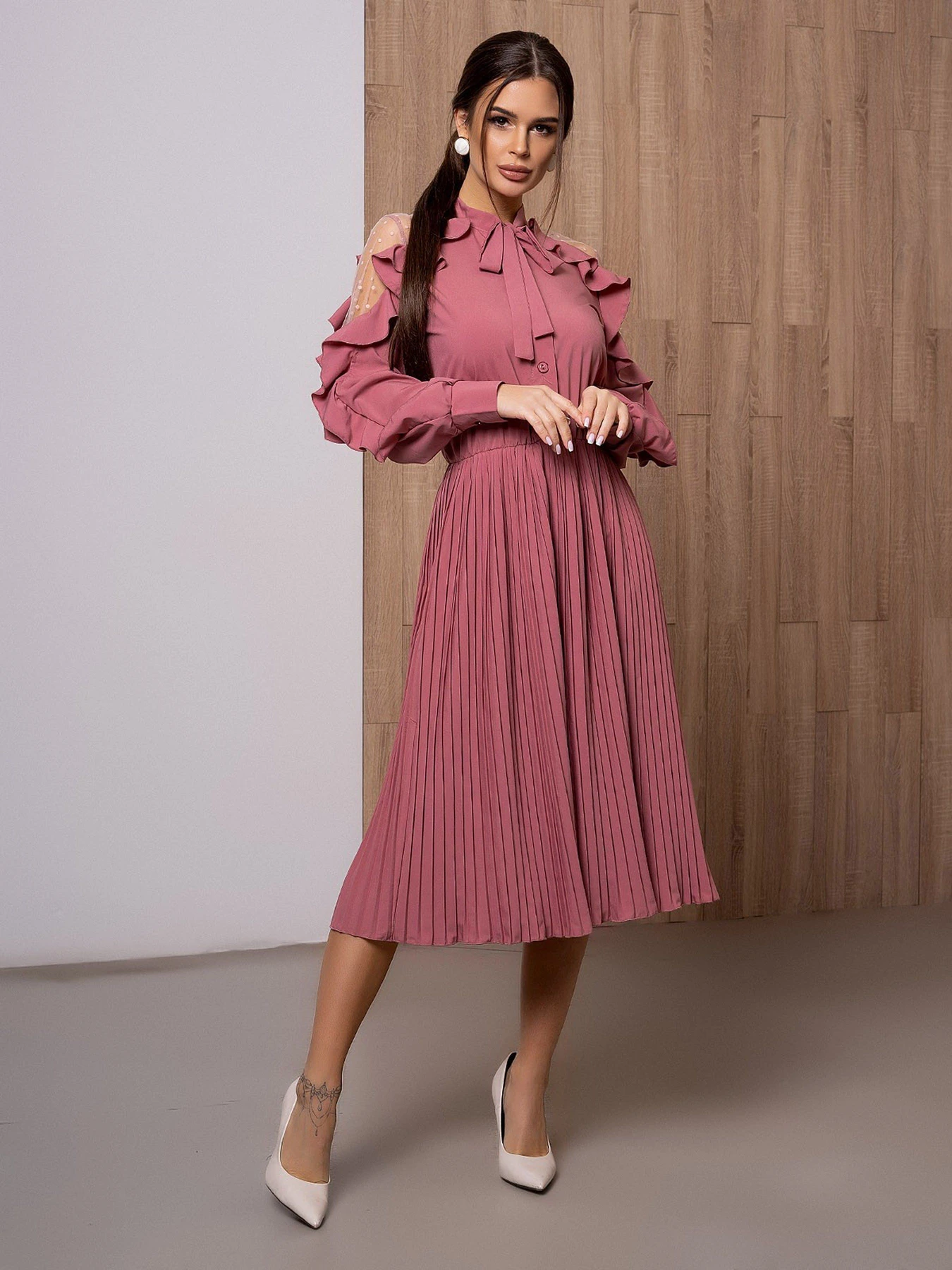 Платья ISSA Plus модель 12132_darkpink Платья ISSA Plus модель 12132_darkpink Фото
