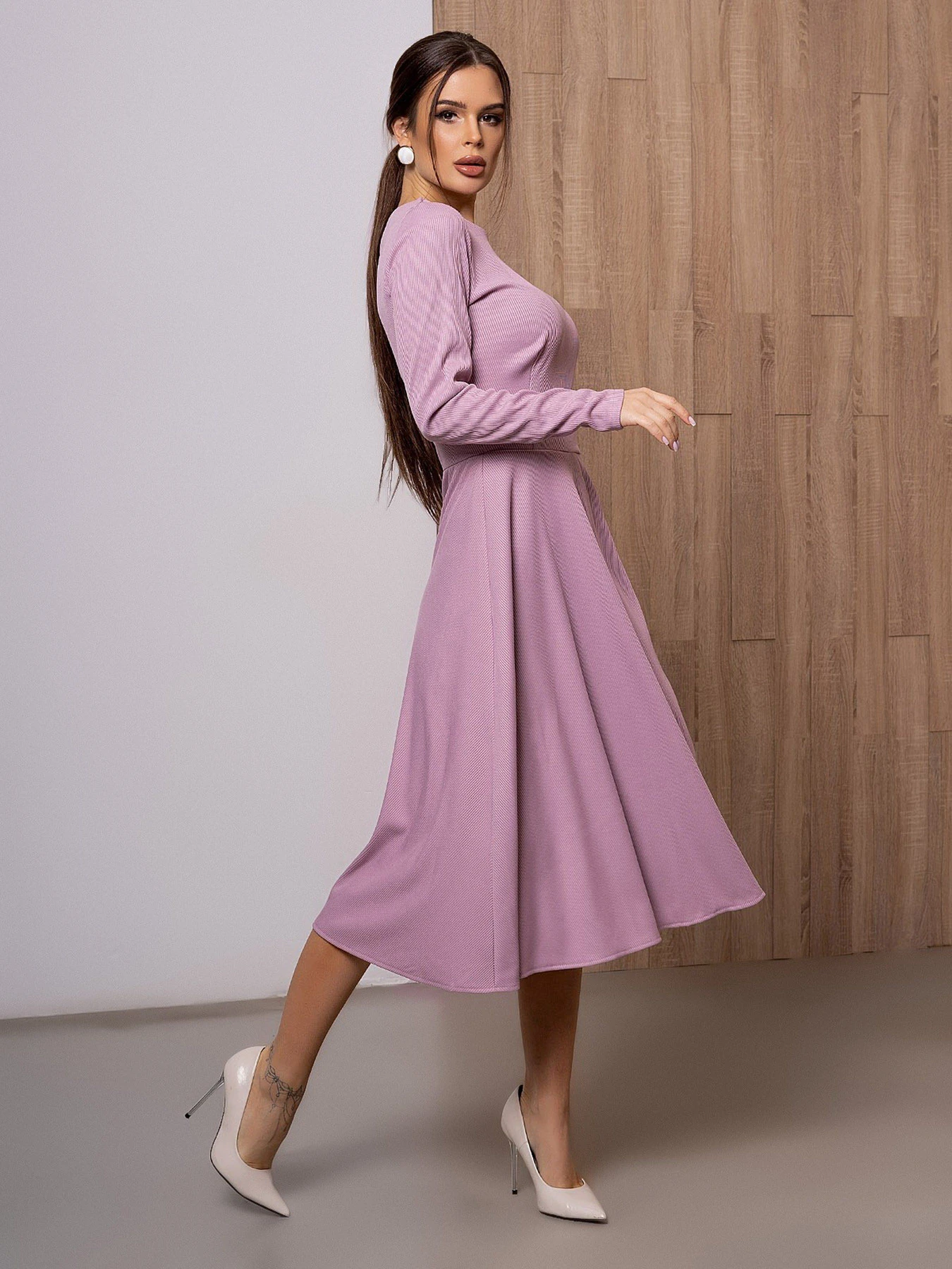 Платья ISSA Plus модель 13096_lilac Фото