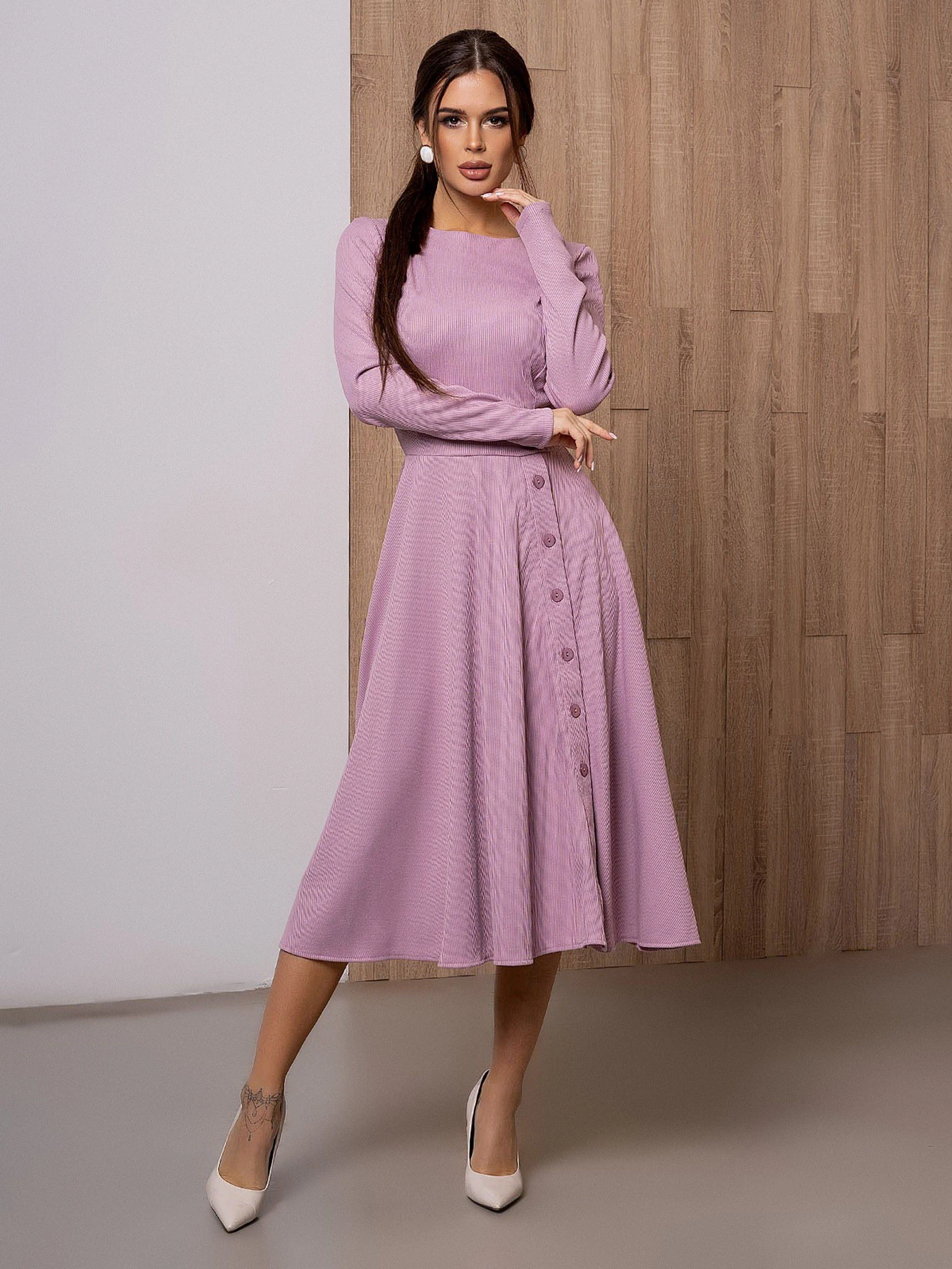 Платья ISSA Plus модель 13096_lilac Фото