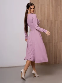 Платья ISSA Plus модель 13096_lilac Фото