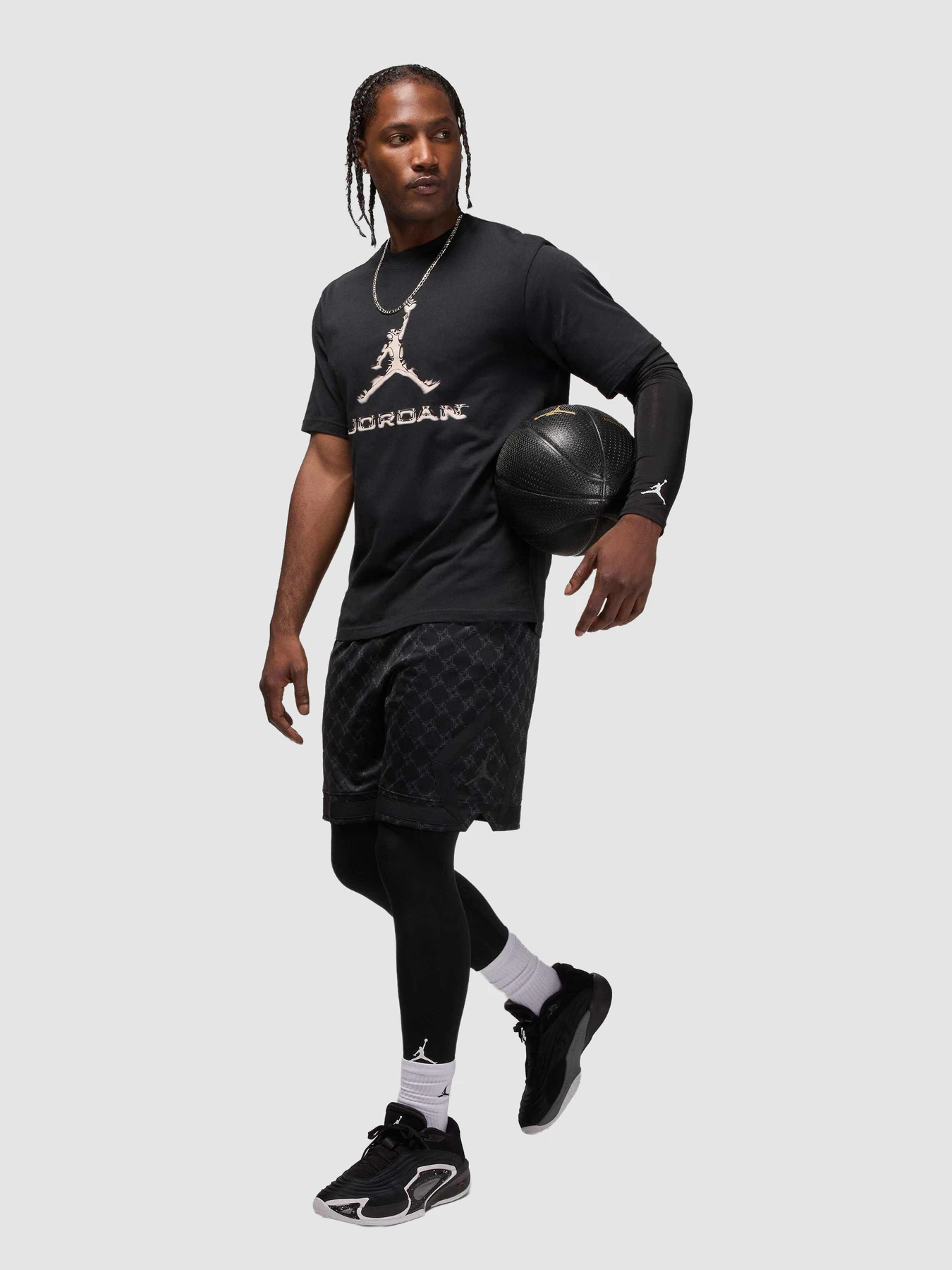 Шорти Jordan Sport Dri-Fit Printed Diamond модель HQ8663-010 Шорти Jordan Sport Dri-Fit Printed Diamond модель HQ8663-010 Фото