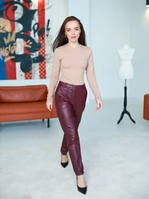 Брюки LadyLike модель ll171180059-bordovj Фото