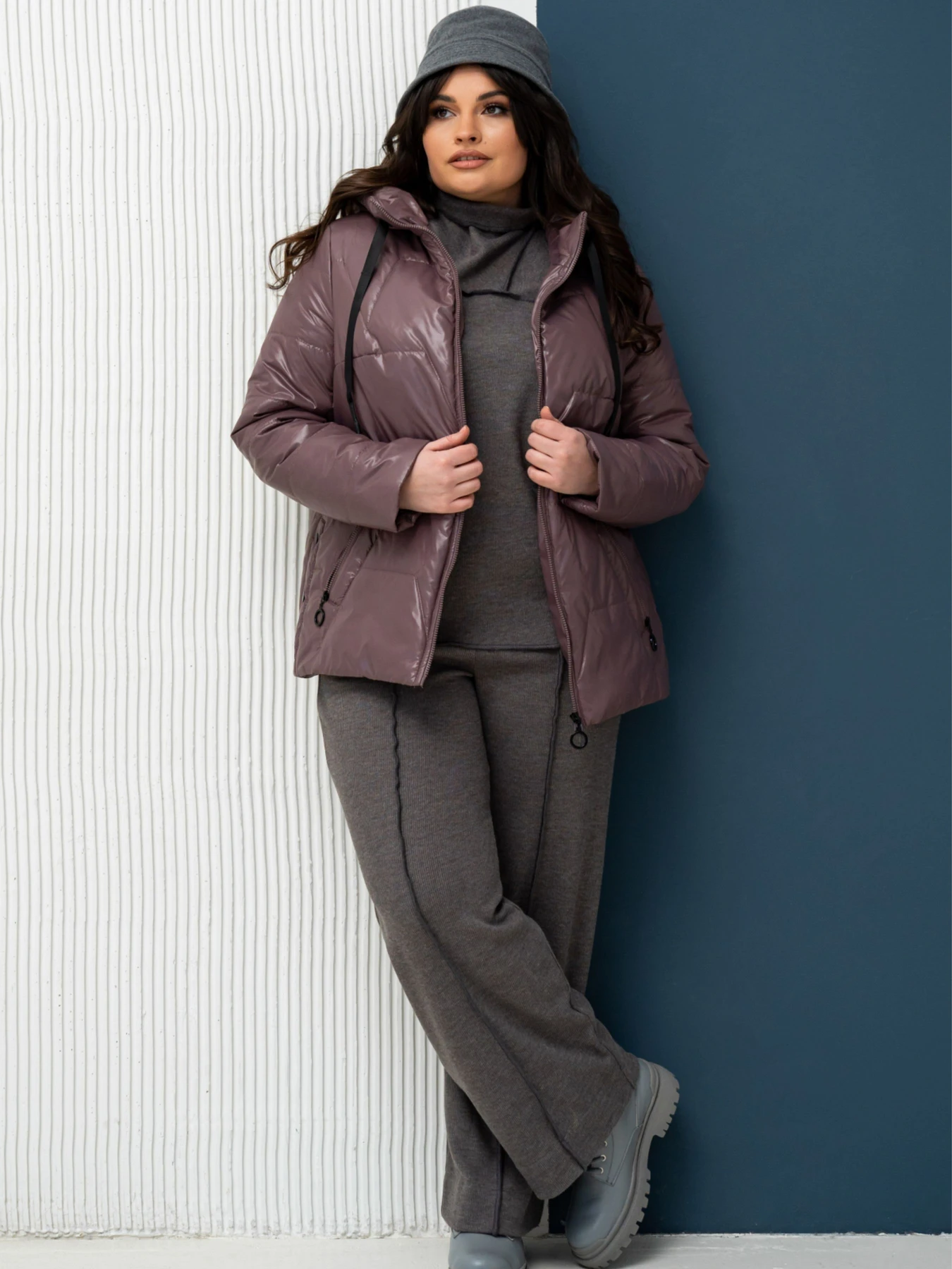 Куртки и дубленки All Posa модель ap101356p-dimchasta-troqnda Фото