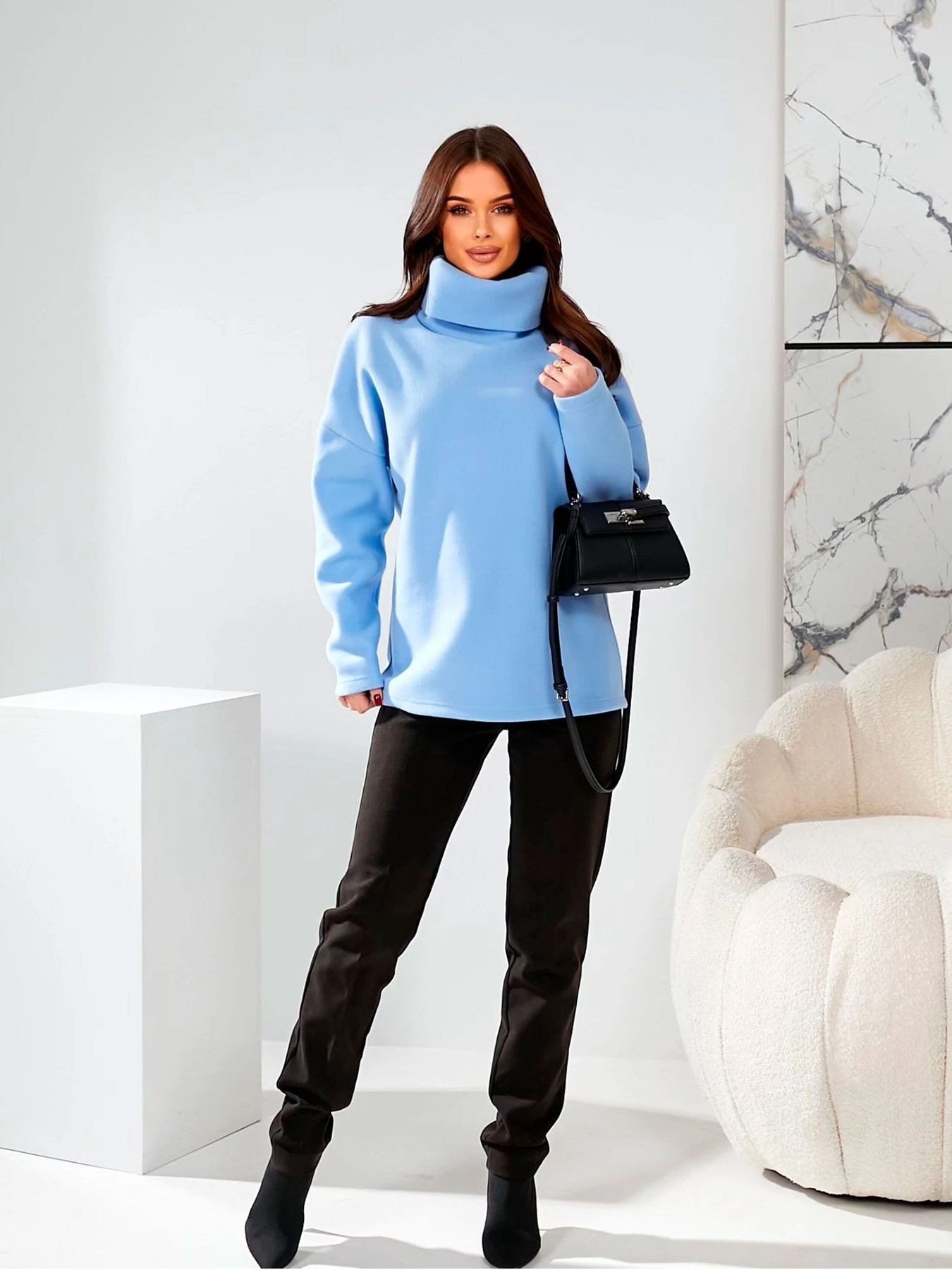 Свитры и кардиганы LadyLike модель ll187080069-blakitnij Свитры и кардиганы LadyLike модель ll187080069-blakitnij Фото