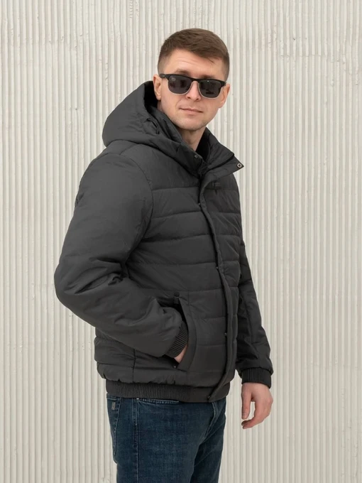 Куртки та дублянки City Fashion Classic модель 35-1-CKF-GR Фото
