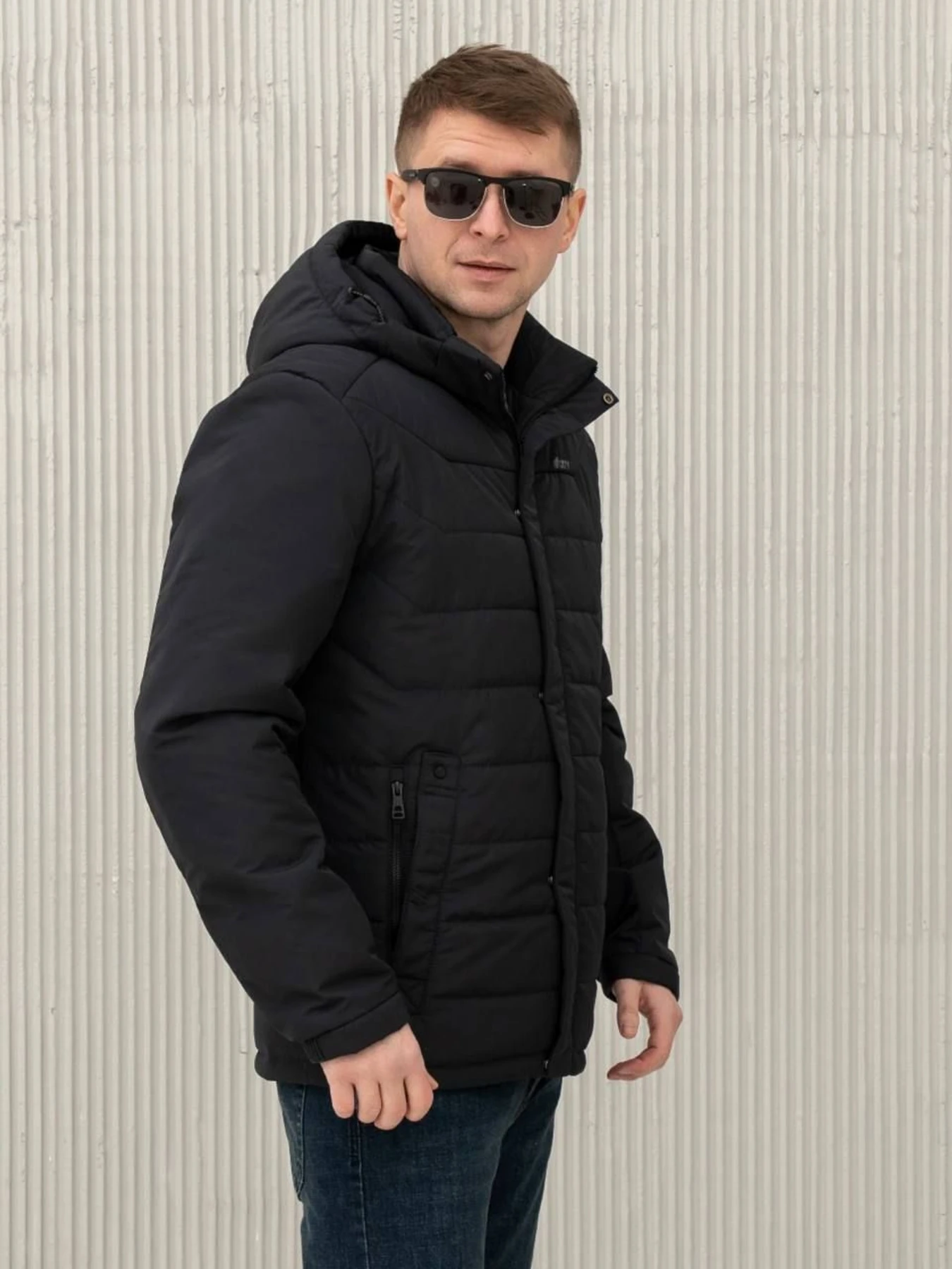 Куртки и дубленки City Fashion Classic модель 67-1-CKF-BLUE Куртки и дубленки City Fashion Classic модель 67-1-CKF-BLUE Фото