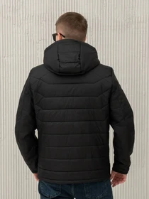 Куртки и дубленки City Fashion Classic модель 67-1-CKF-BLCK Фото