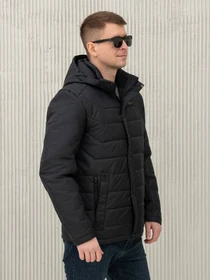 Куртки и дубленки City Fashion Classic модель 67-1-CKF-BLCK Фото