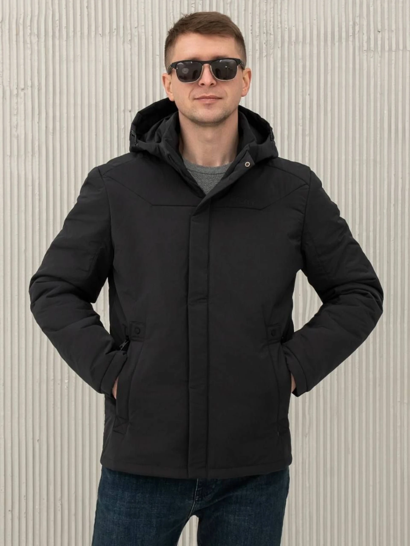 Куртки и дубленки City Fashion Classic модель 67-2-CKF-DARK_GR Фото