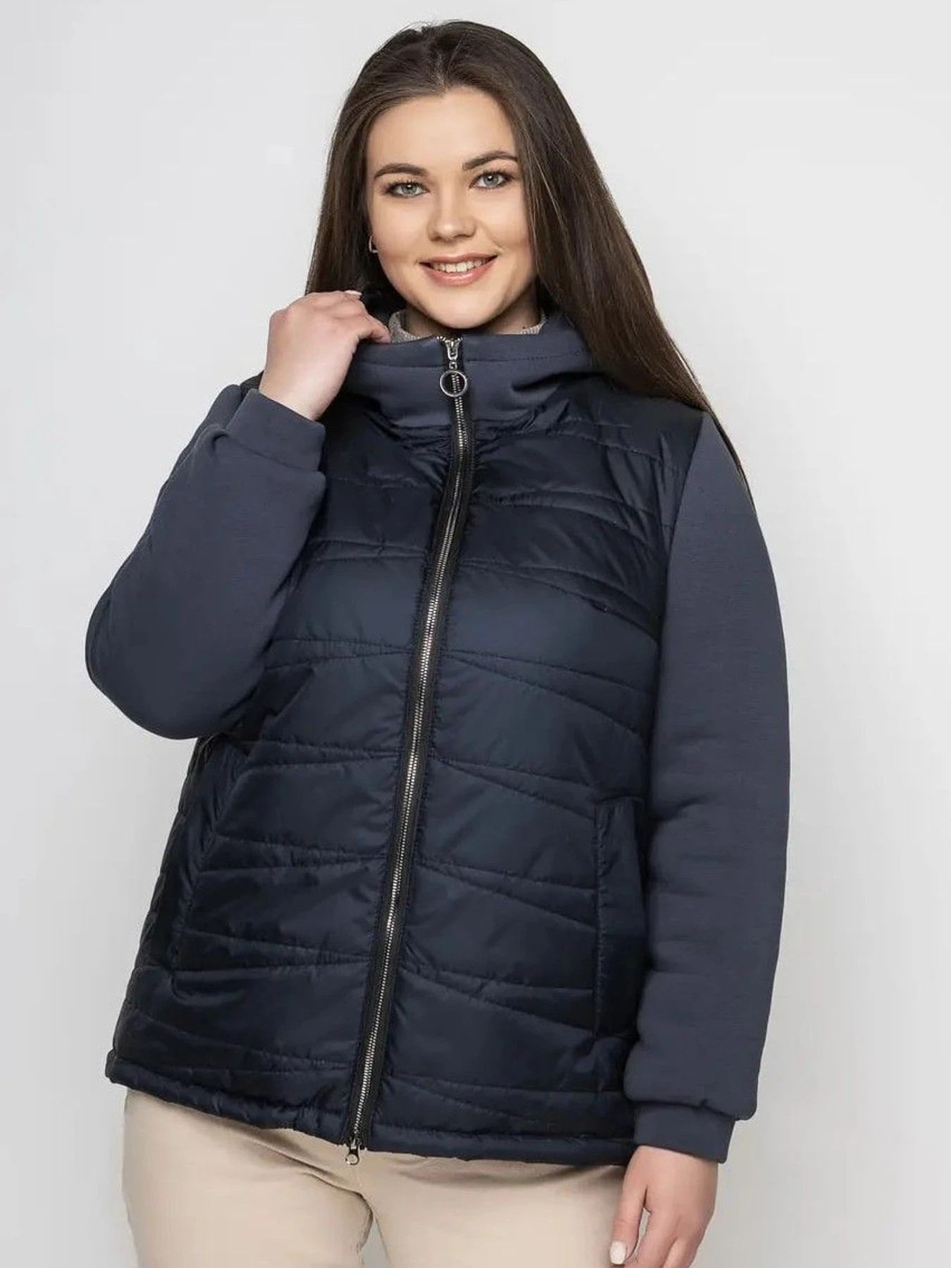 Куртки и дубленки City Fashion Classic модель LR-132-BLU Куртки и дубленки City Fashion Classic модель LR-132-BLU Фото