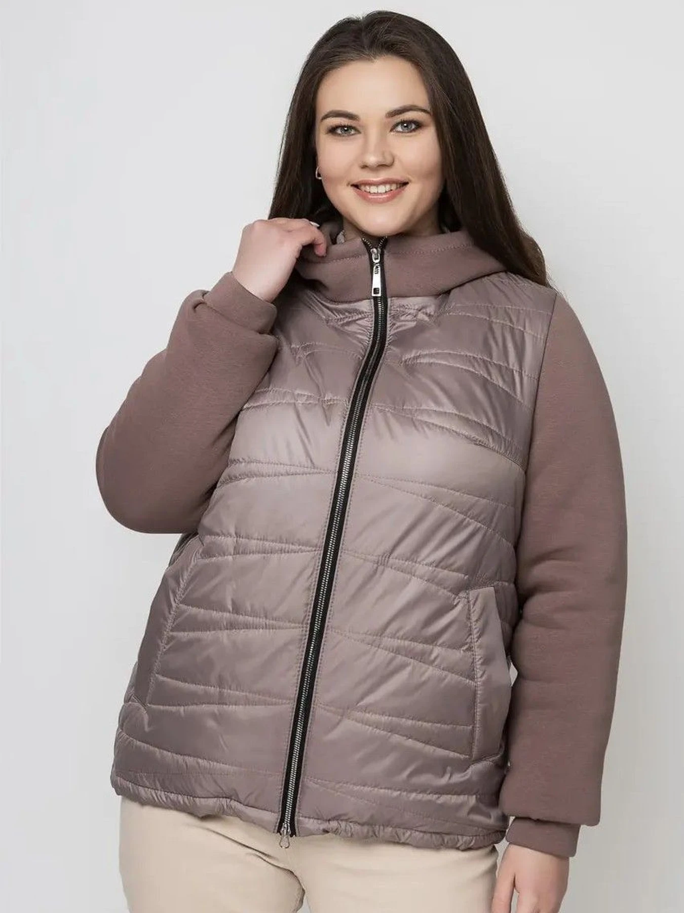 Куртки и дубленки City Fashion Classic модель LR-132-beige Куртки и дубленки City Fashion Classic модель LR-132-beige Фото
