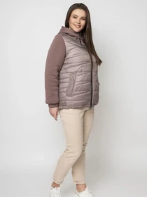 Куртки и дубленки City Fashion Classic модель LR-132-beige Фото
