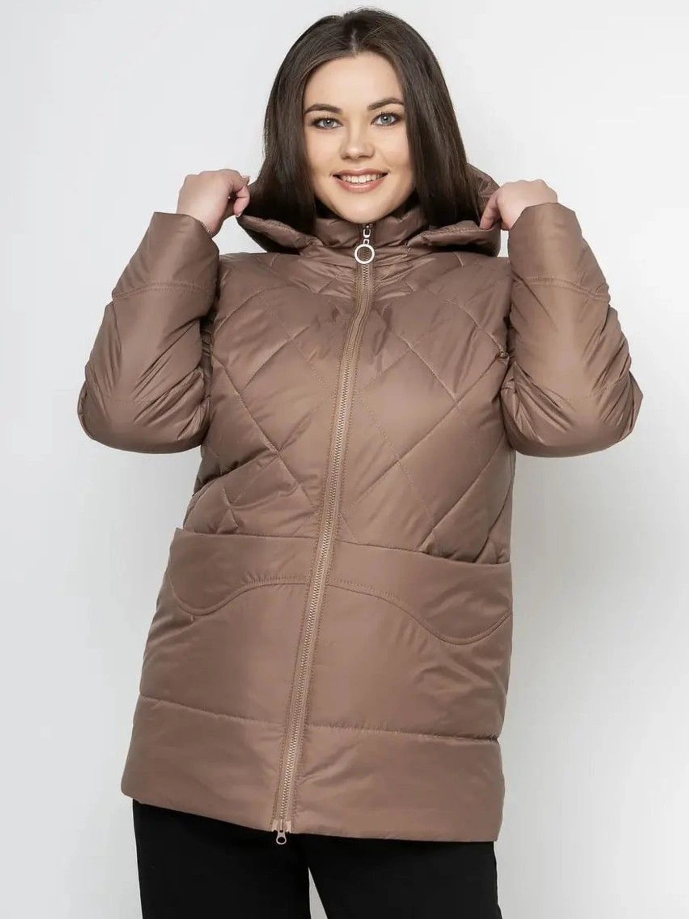 Куртки и дубленки City Fashion Classic модель LR-134-brown Фото