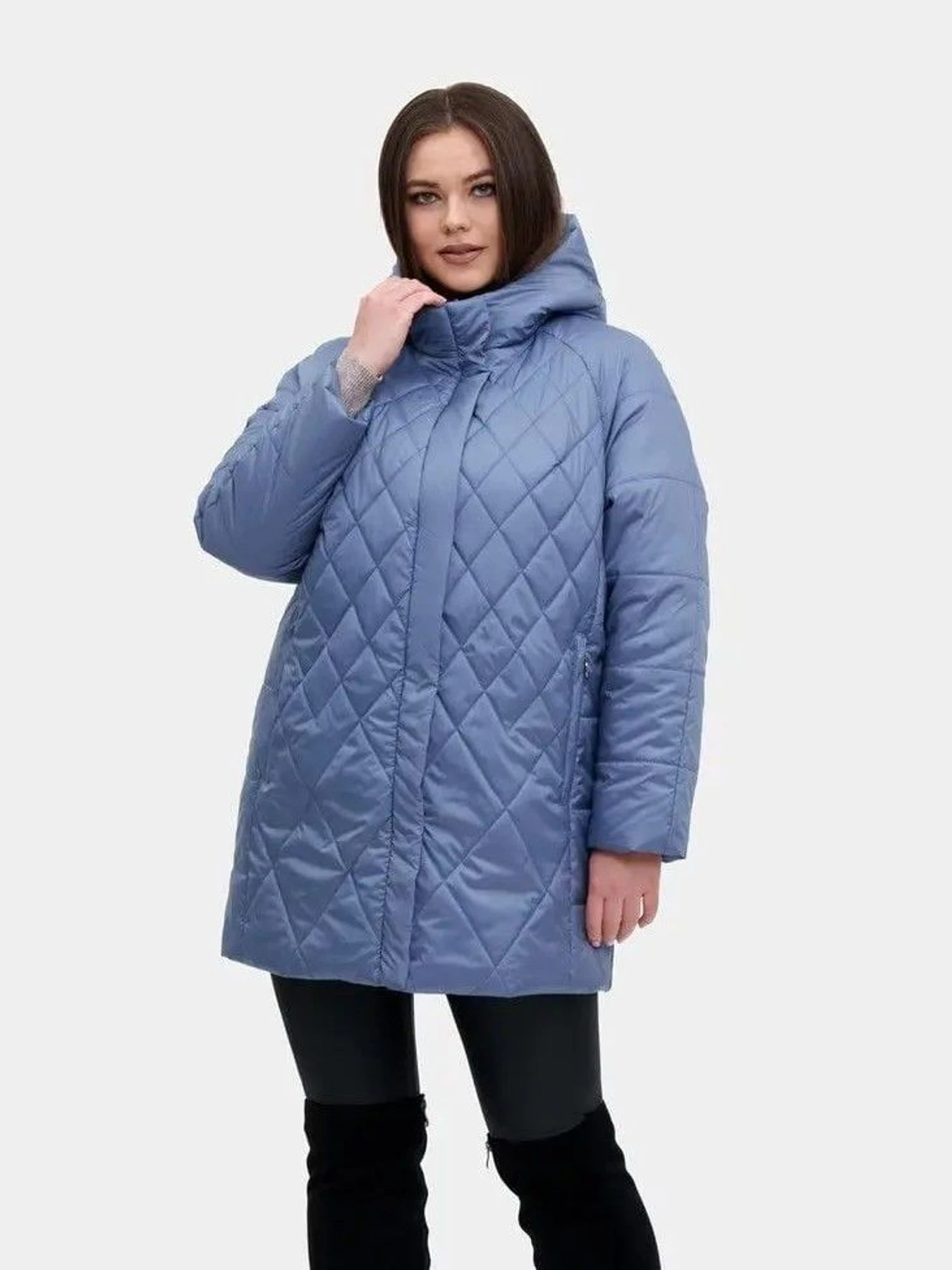 Куртки и дубленки City Fashion Classic модель LR-72-blue Куртки и дубленки City Fashion Classic модель LR-72-blue Фото