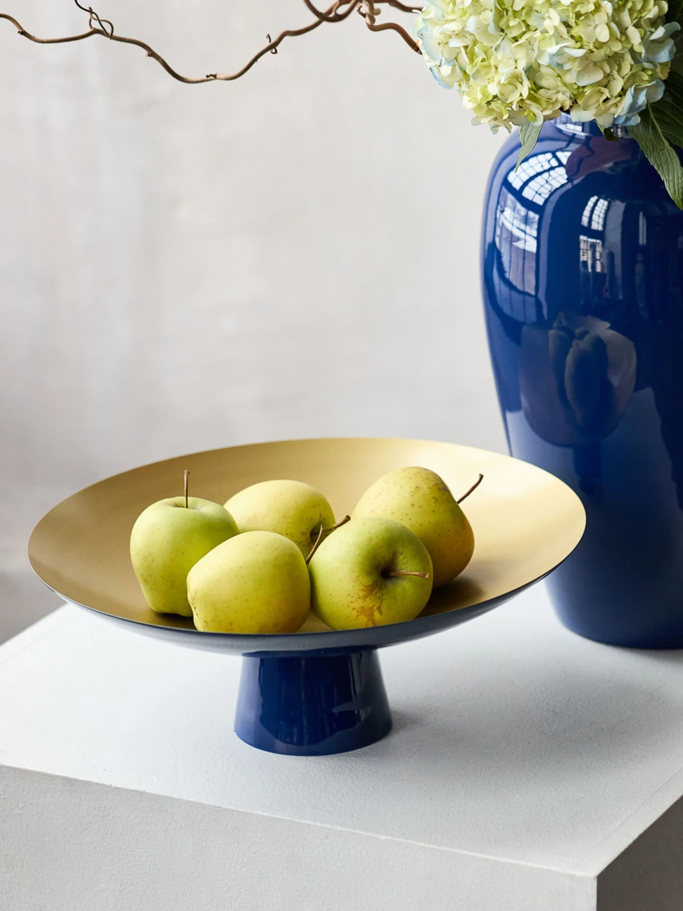 Фруктівниця "Елізіум" залізна MBM HOME модель BD-01 DEEP BLUE/GOLD Фото