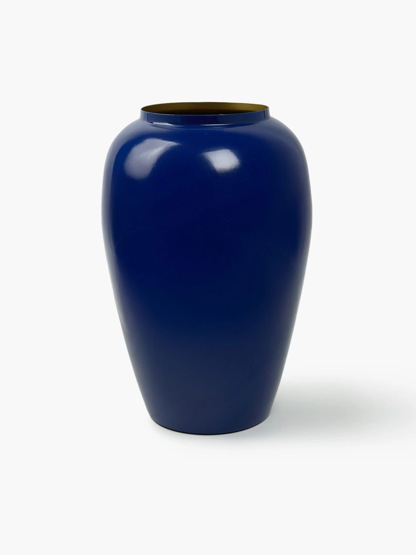 Ваза "Элизиум" железная синяя с золотистым MBM HOME модель VB-04 DEEP BLUE/GOLD Ваза "Элизиум" железная синяя с золотистым MBM HOME модель VB-04 DEEP BLUE/GOLD Фото