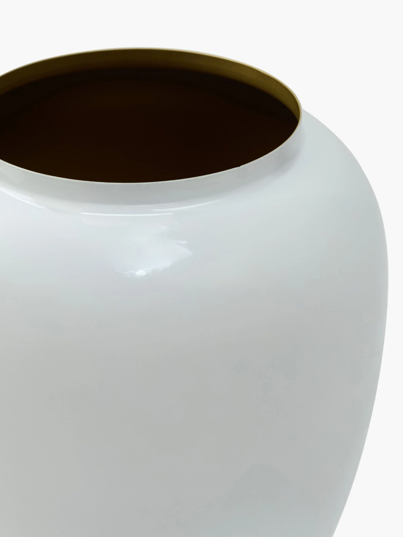 Ваза "Элизиум" железная белая с золотистым MBM HOME модель VB-04 WHITE/GOLD Ваза "Элизиум" железная белая с золотистым MBM HOME модель VB-04 WHITE/GOLD Фото