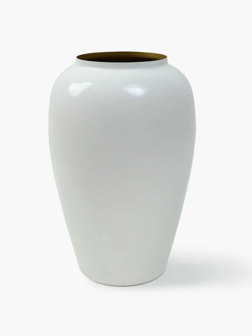 Ваза "Элизиум" железная белая с золотистым MBM HOME модель VB-04 WHITE/GOLD Фото