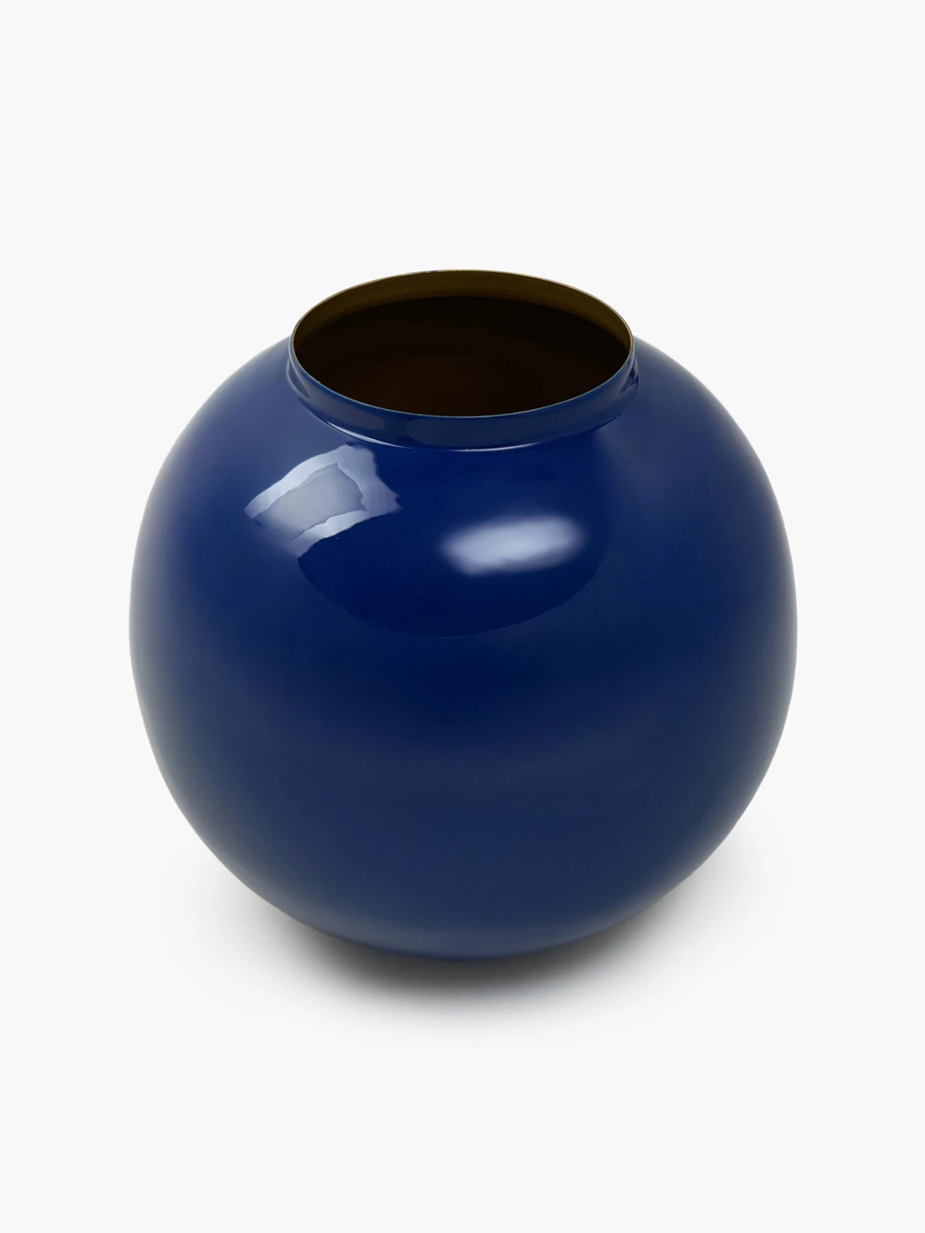 Ваза "Элизиум" железная синяя с золотистым MBM HOME модель VB-05 DEEP BLUE/GOLD Фото