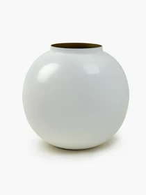 Ваза "Элизиум" железная белая с золотистым MBM HOME модель VB-05 WHITE/GOLD Фото