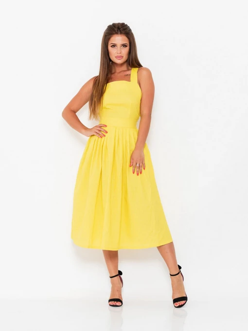 Сукні ISSA Plus модель 10947_yellow Фото