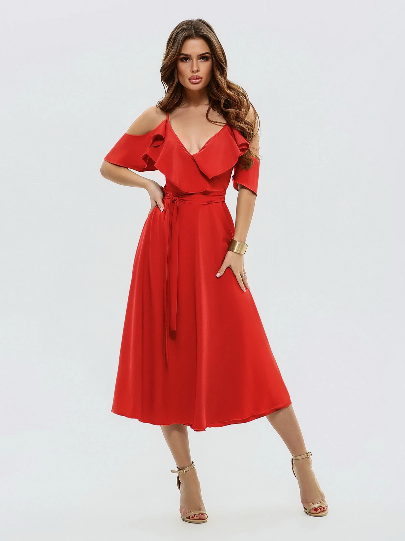 Платья ISSA Plus модель 11493_red Платья ISSA Plus модель 11493_red Фото