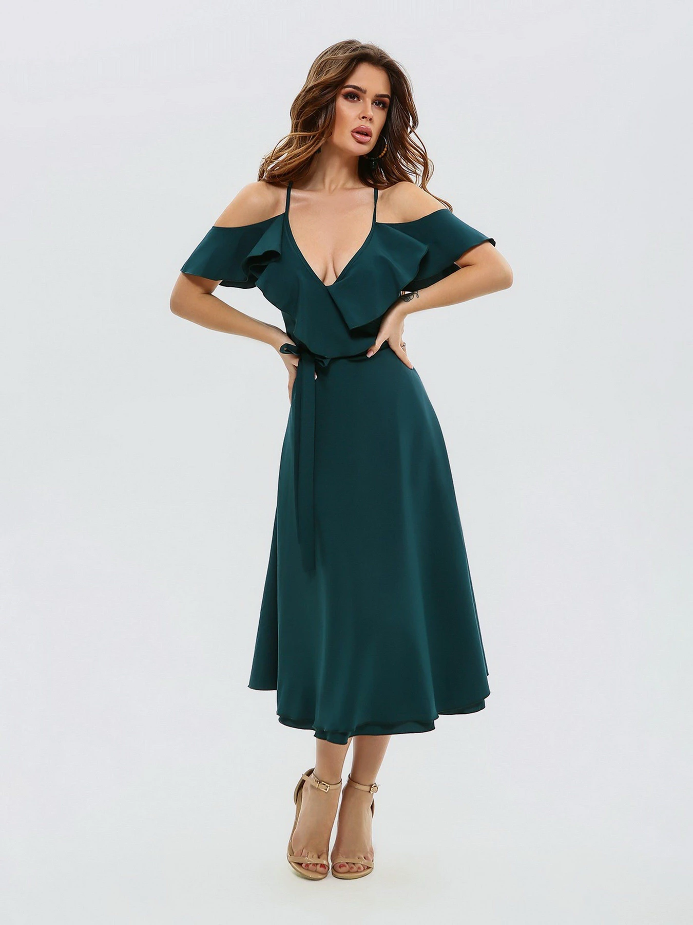 Сукні ISSA Plus модель 11493_green Фото