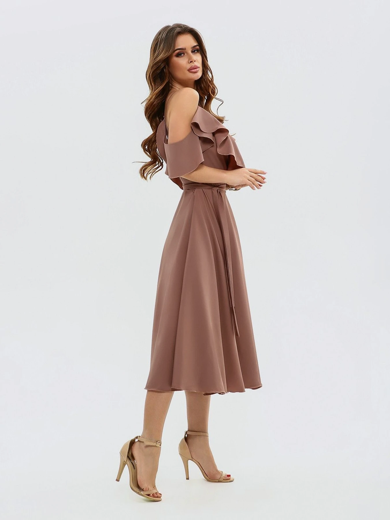 Сукні ISSA Plus модель 11493_brown Сукні ISSA Plus модель 11493_brown Фото