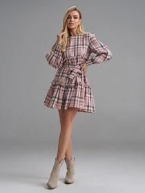 Платья ISSA Plus модель 15497_розовый Фото