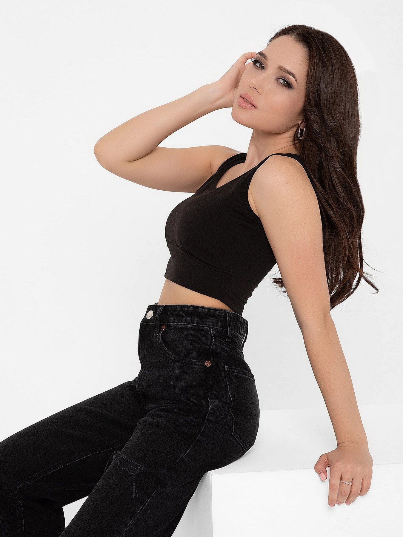 Футболки и поло ISSA Plus модель 12707_black Футболки и поло ISSA Plus модель 12707_black Фото
