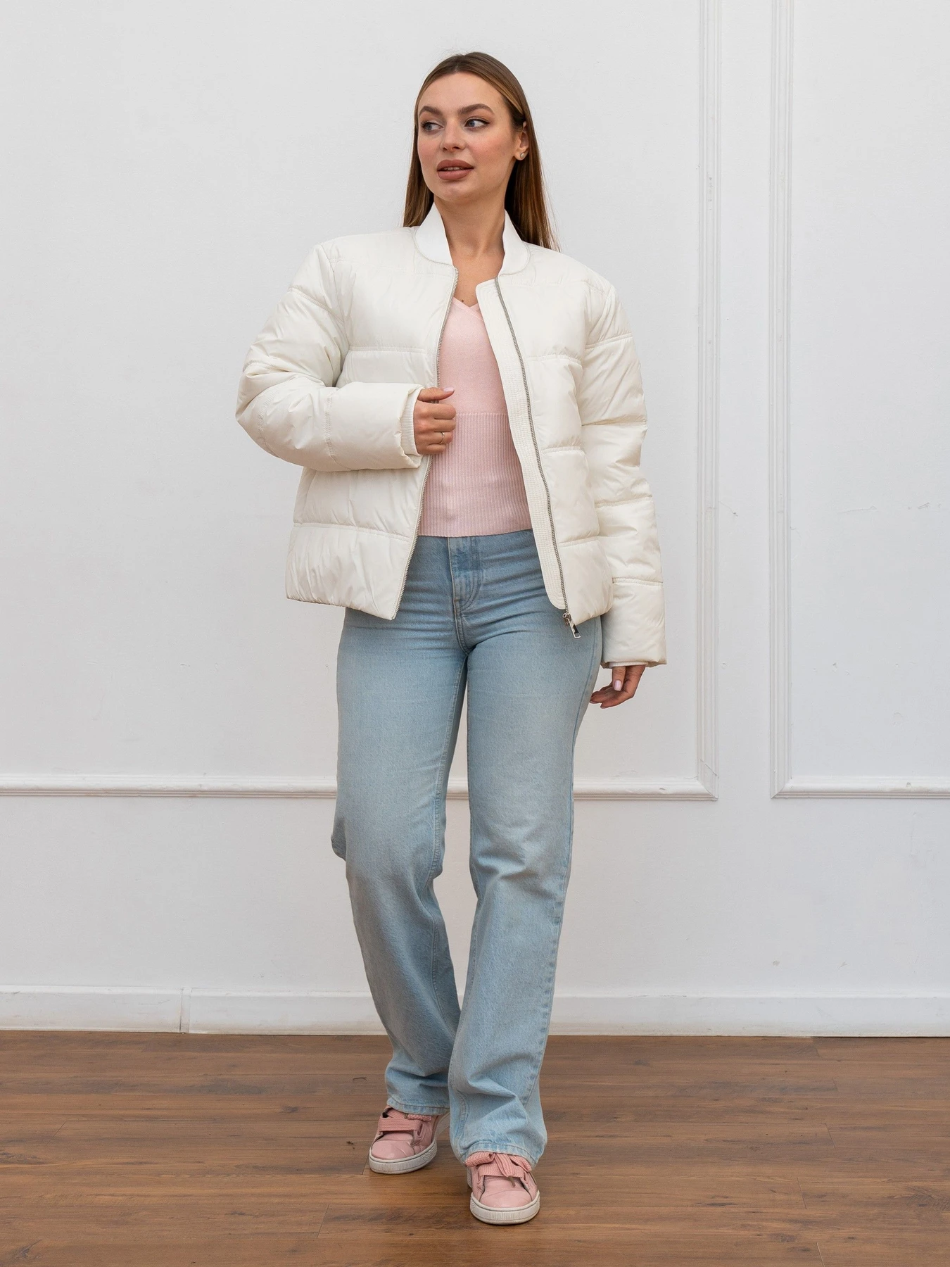 Куртки та дублянки UVENTUM модель 1170-BM-milk Фото