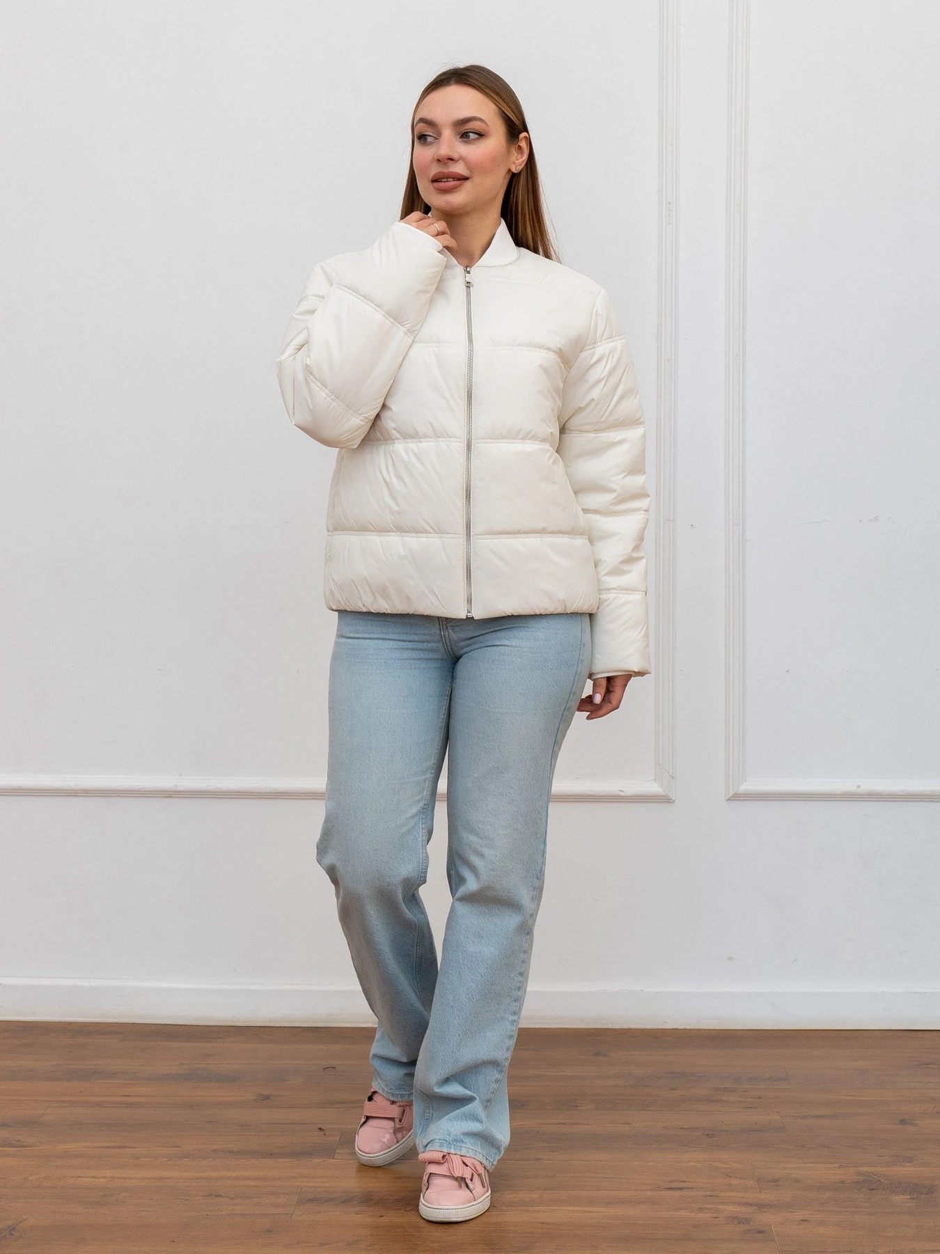 Куртки та дублянки UVENTUM модель 1170-BM-milk Фото