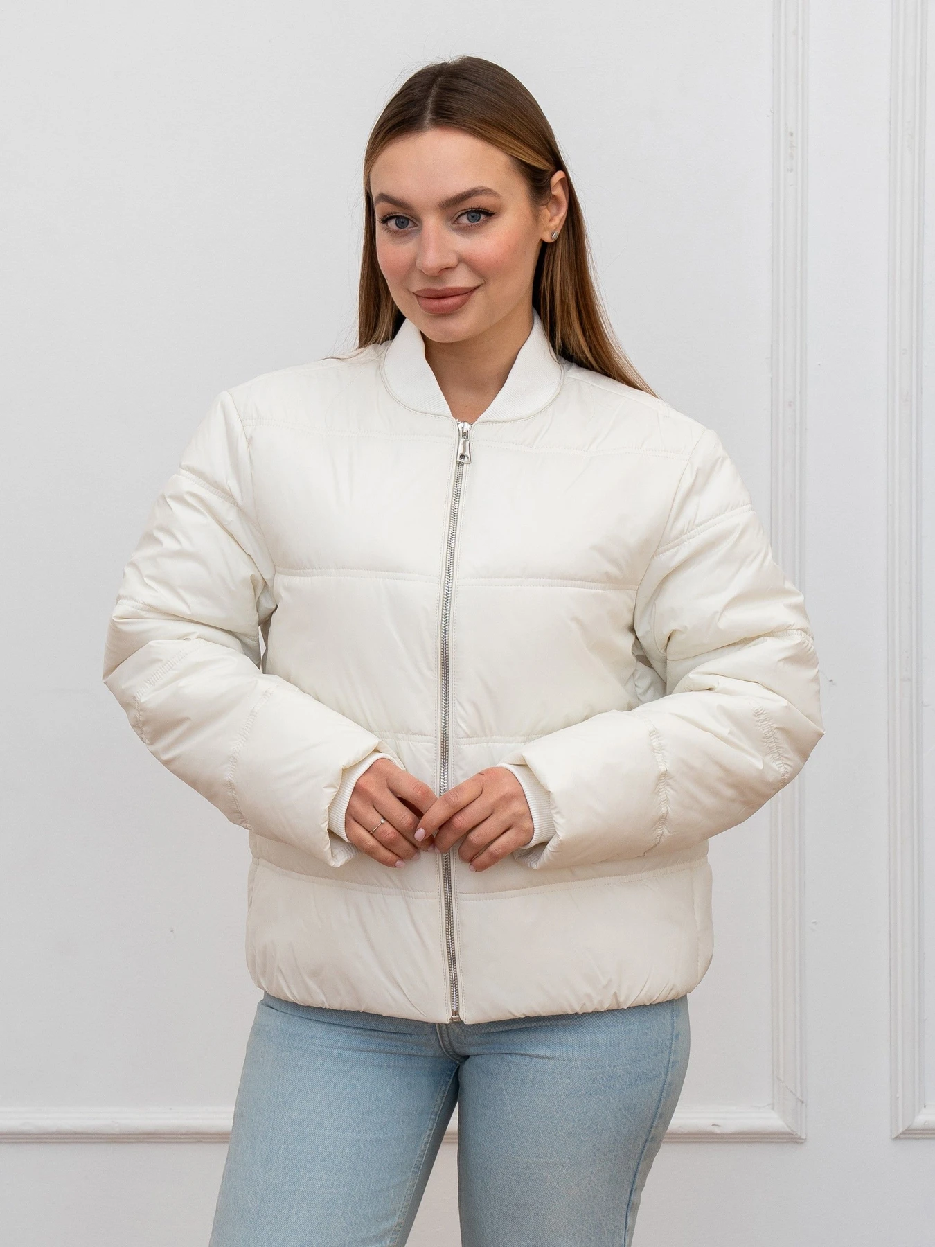 Куртки та дублянки UVENTUM модель 1170-BM-milk Фото