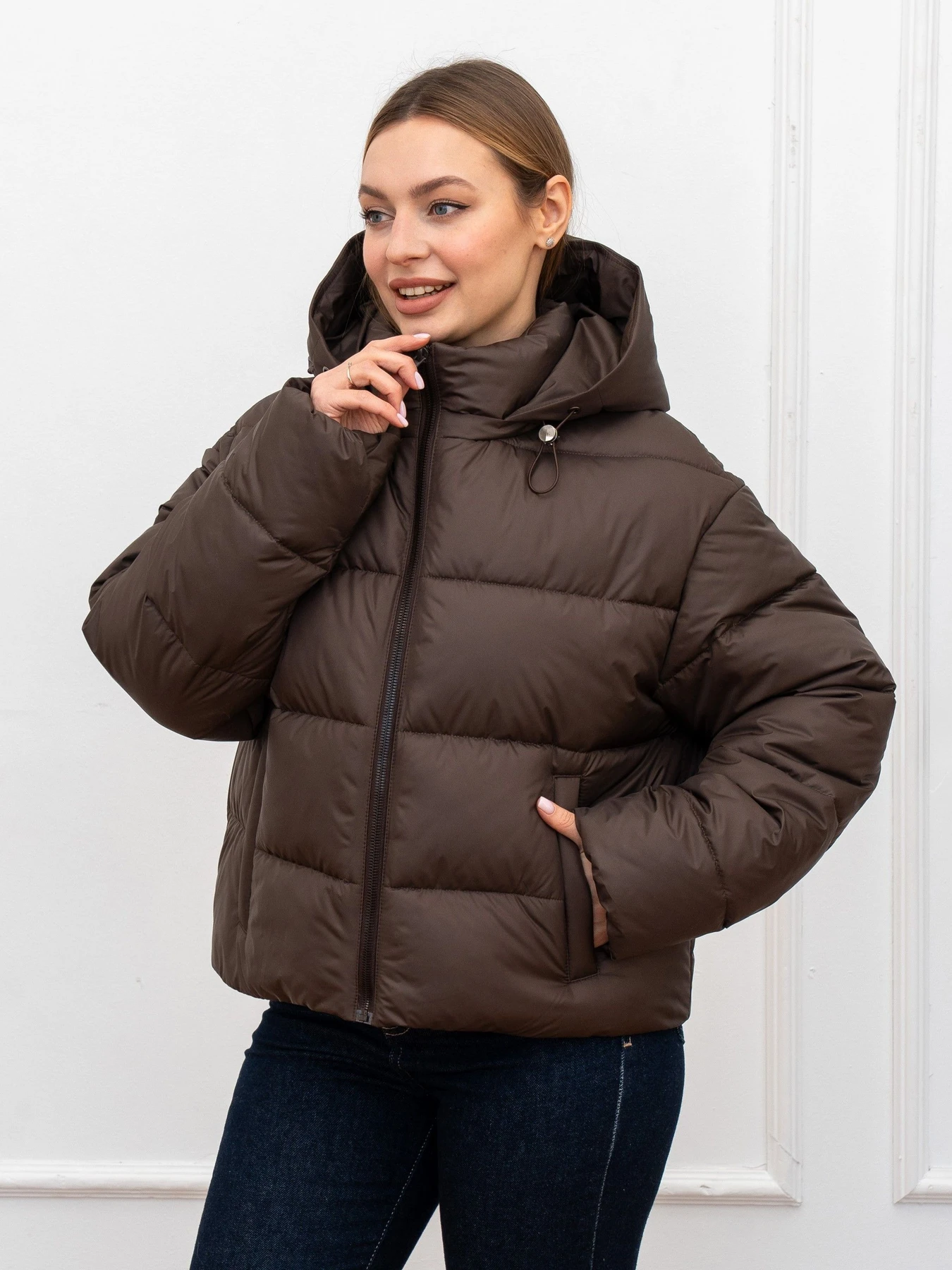 Куртки и дубленки UVENTUM модель 1130-BM-chocolate Фото