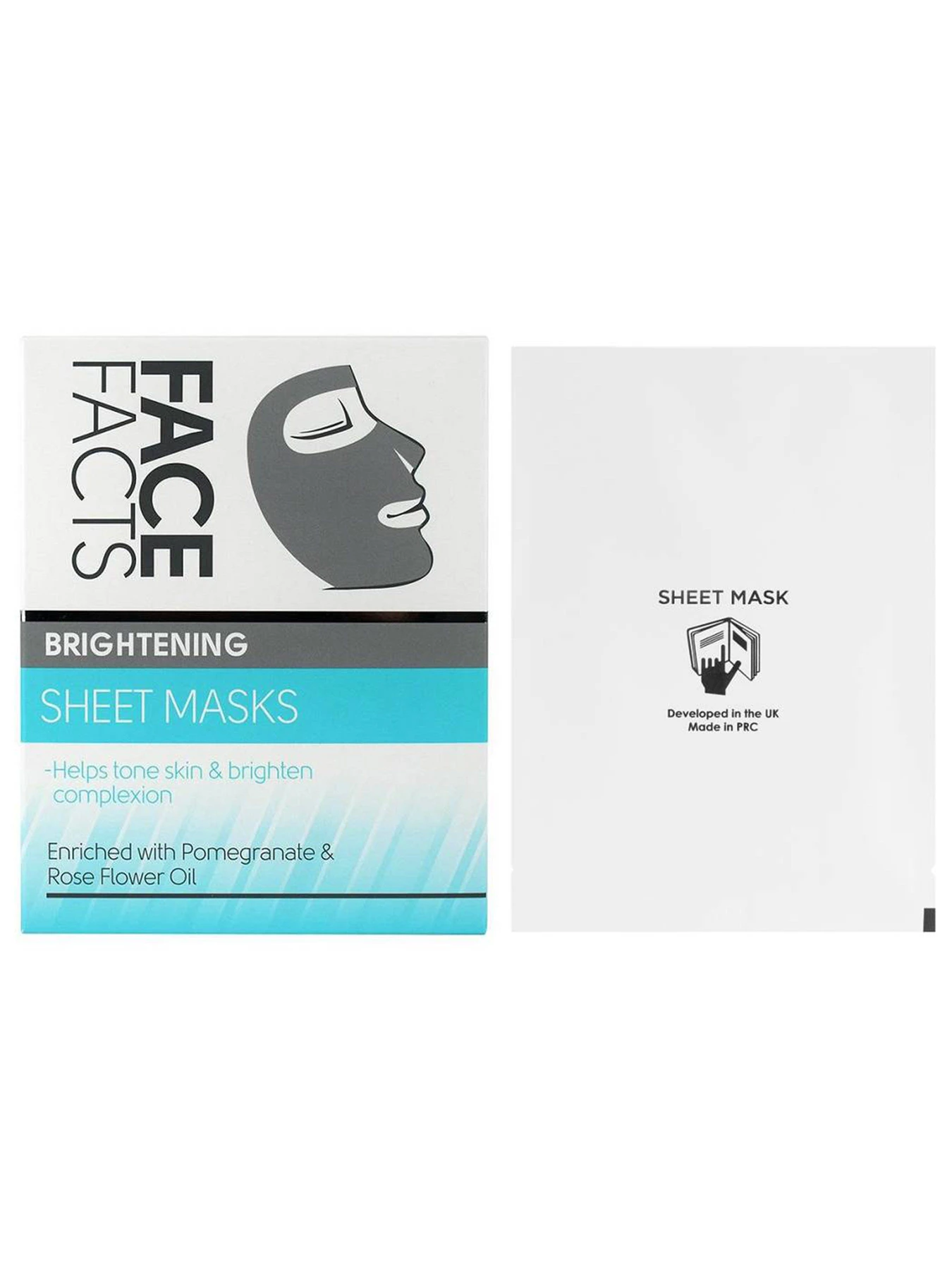 Маска тканевая для лица Face Facts Brightening 0.25 г х 2 шт Face Facts модель 5031413993097 Маска тканевая для лица Face Facts Brightening 0.25 г х 2 шт Face Facts модель 5031413993097 Фото