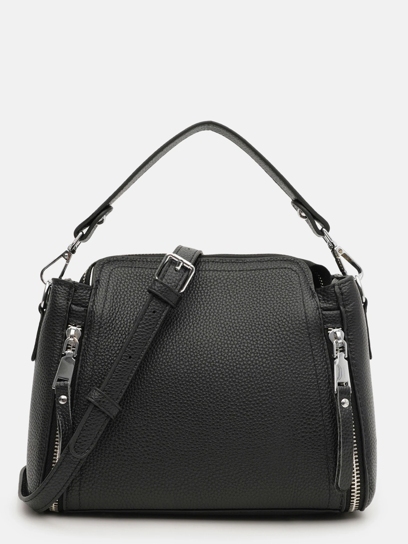 Сумки Borsa Leather модель K10018bl-black Фото