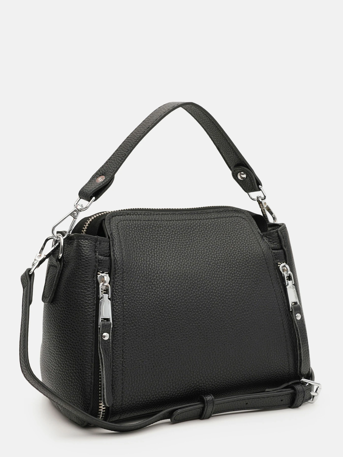 Сумки Borsa Leather модель K10018bl-black Фото