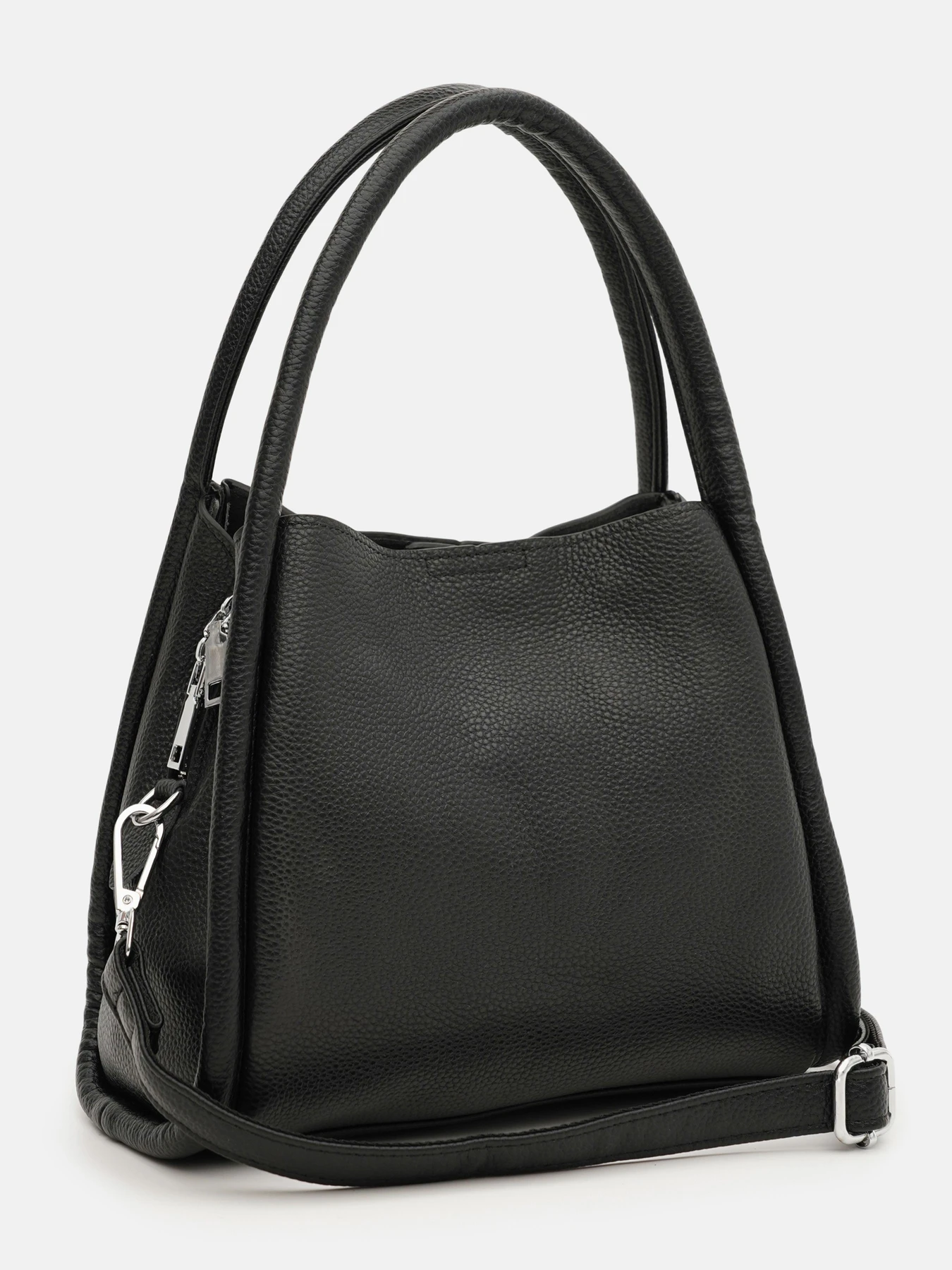 Сумки Borsa Leather модель K1607bl-black Фото